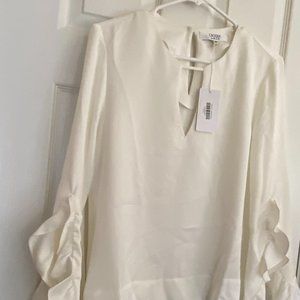 CROSBY BY MOLLIE BURCH Women's ASHLYN Blouse MEDIUM Ruffled NWT ~ Brand NEW!